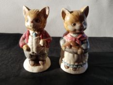 Vintage Otagiri Mr&Mrs Cat Salt and Pepper Shakers