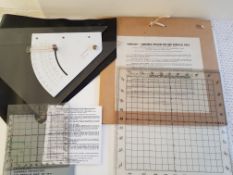 Vintage Douglas Combined Protractors And Adjustable Set Square