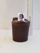 Spirit Flask in leather Case