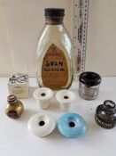 Collection of Ink Bottles and Ink Wells