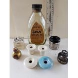 Collection of Ink Bottles and Ink Wells