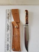 Tramontina Hunting Knife in Leather Sheath