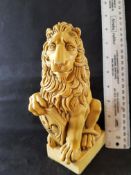 Unusual Vintage Heraldic Seated Lion