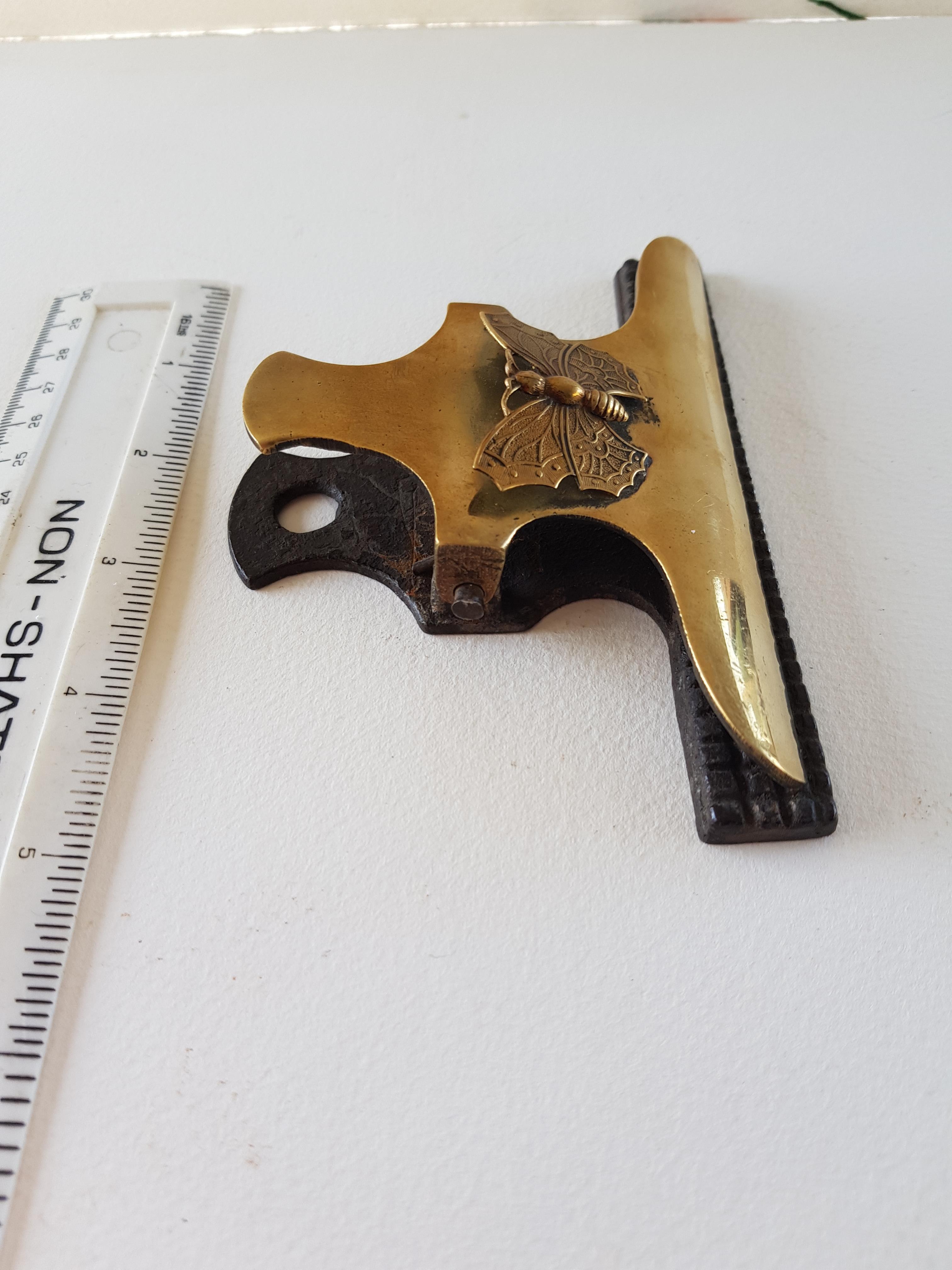 Victorian Brass Letter Clip - Image 3 of 3