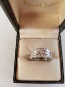 Silver Ring with Diamantes