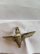 WW11 Parachute Reg. Cap Badge