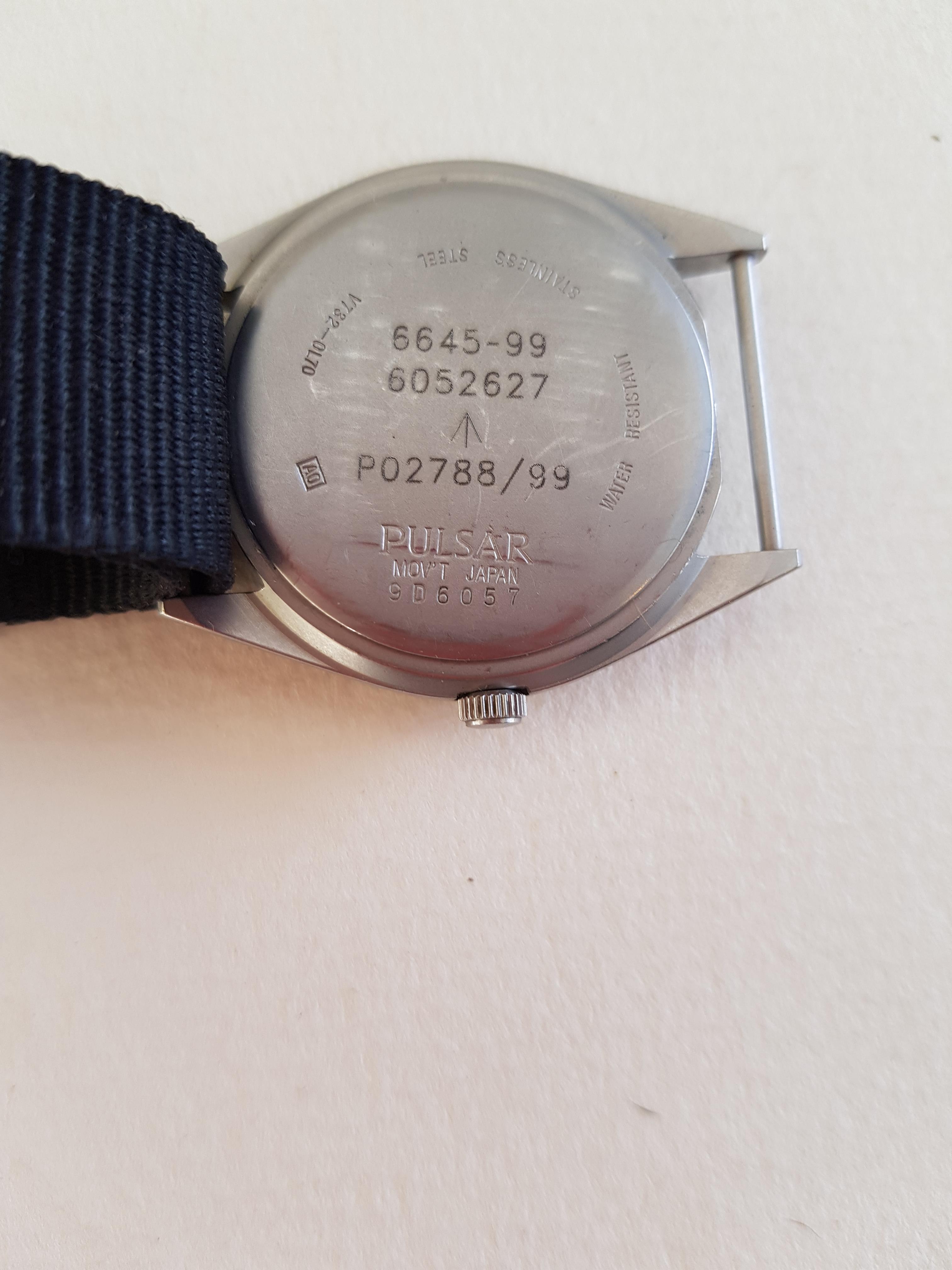 Royal Navy Issue Pulsar Watch. - Image 2 of 2