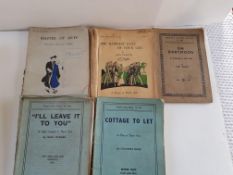 1950's Scripts for Theatre Plays