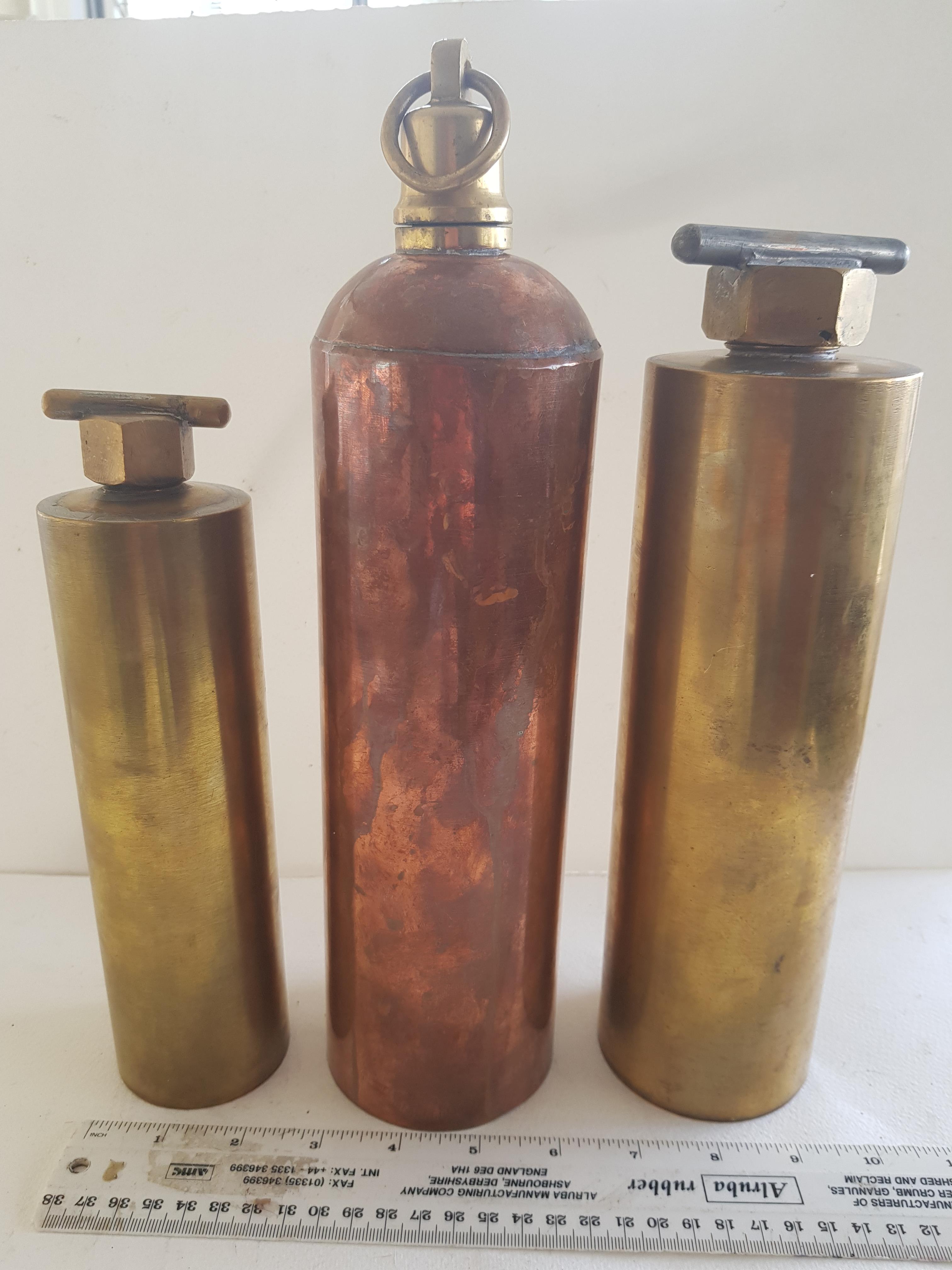 3 Victorian Brass and Copper Warmers - Image 2 of 3