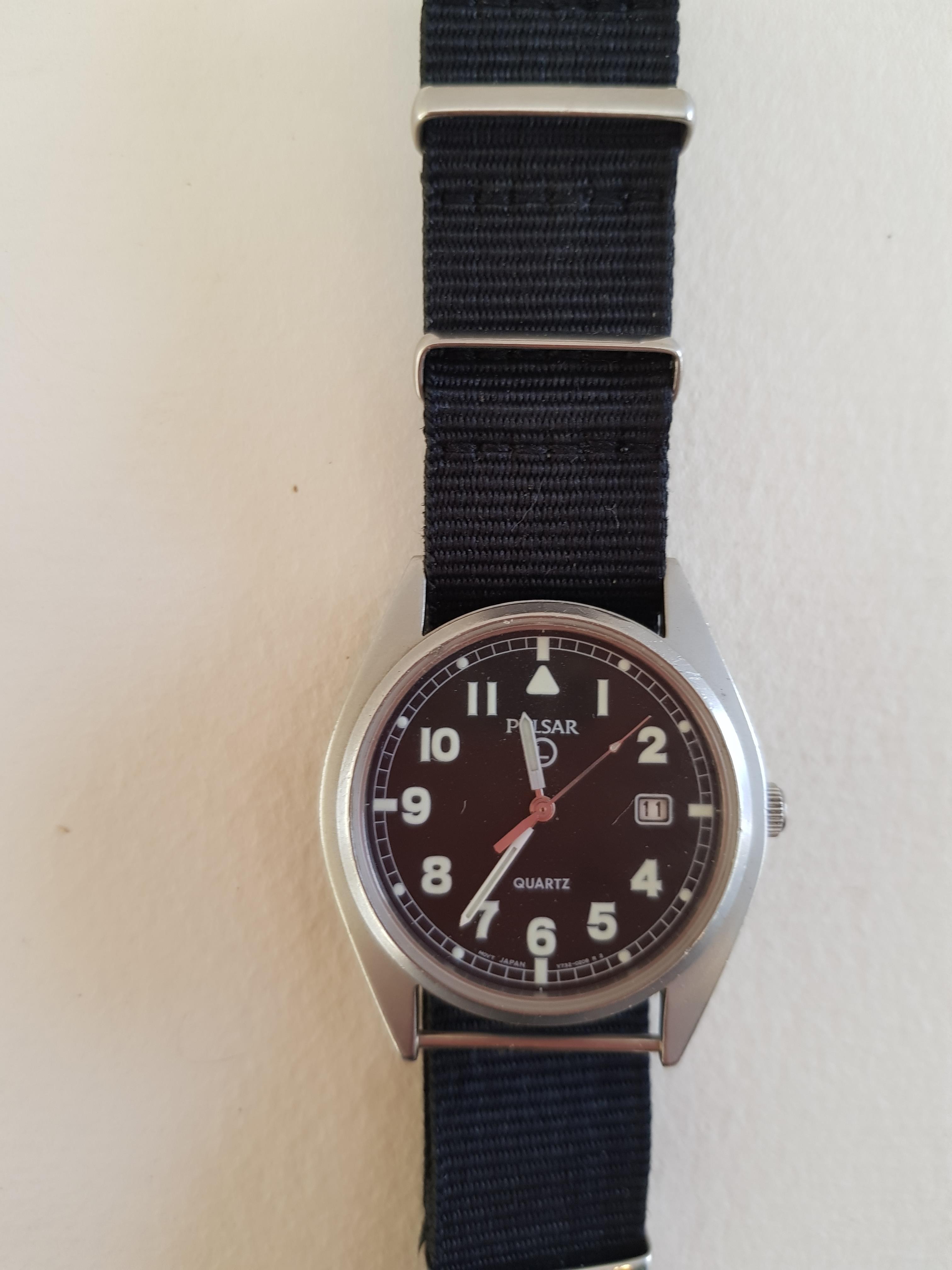 Royal Navy Issue Pulsar Watch.