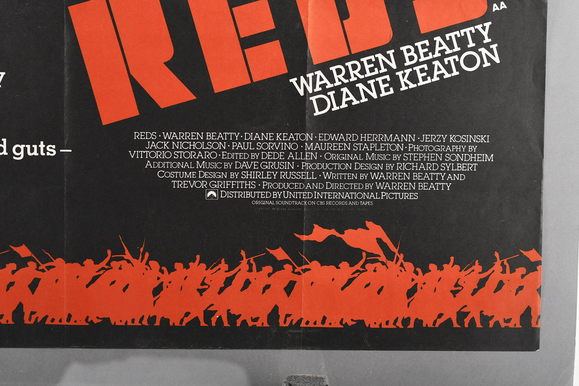 Original "Reds" Film Poster - Image 4 of 8