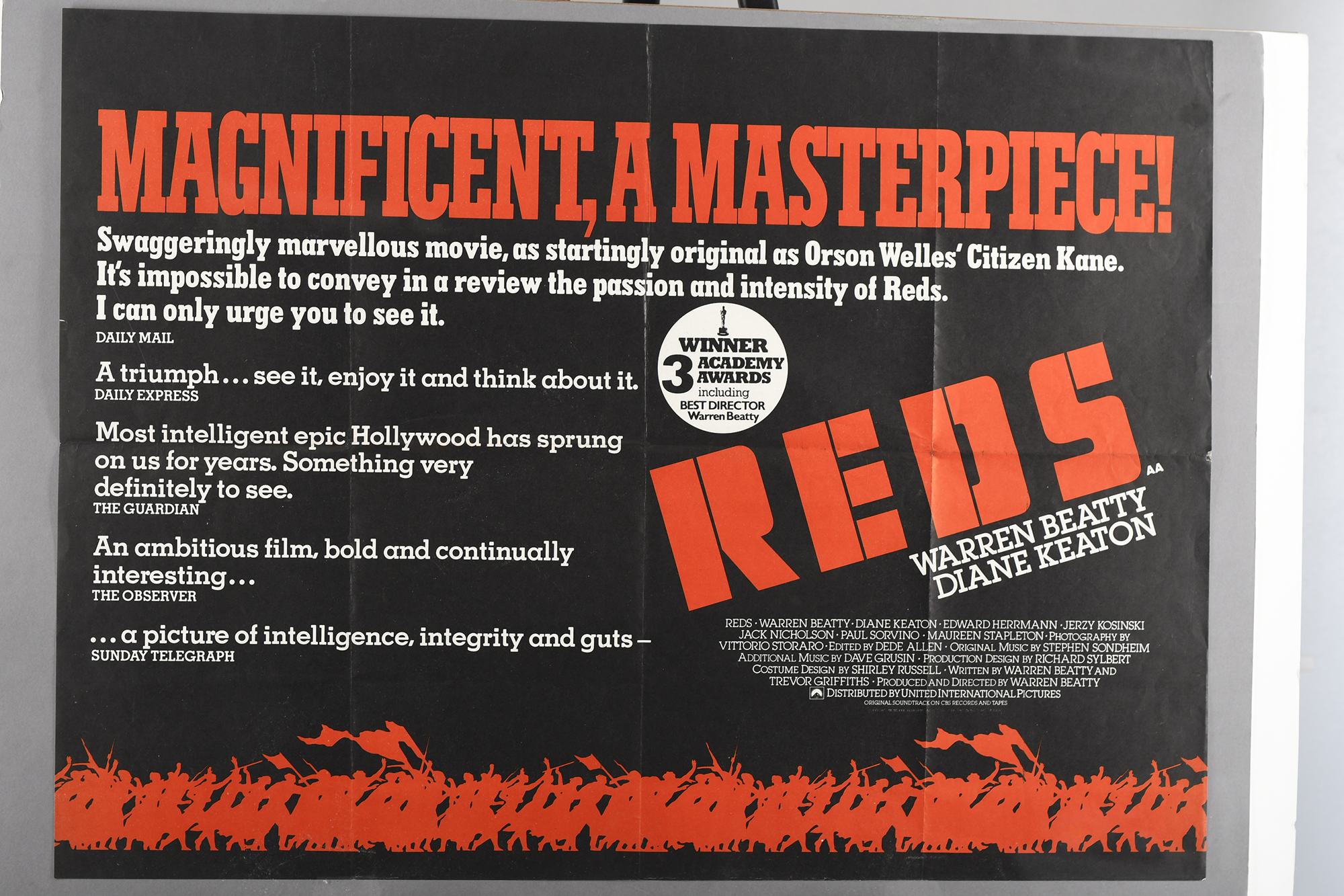 Original "Reds" Film Poster