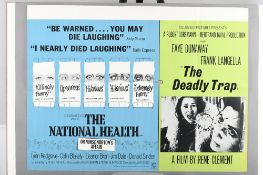 Original Dual "The National Health" and "The Deadly Trap" Cinema Poster