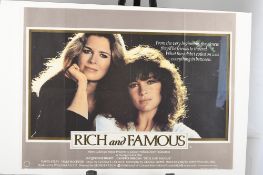 Original "Rich and Famous" Cinema Poster