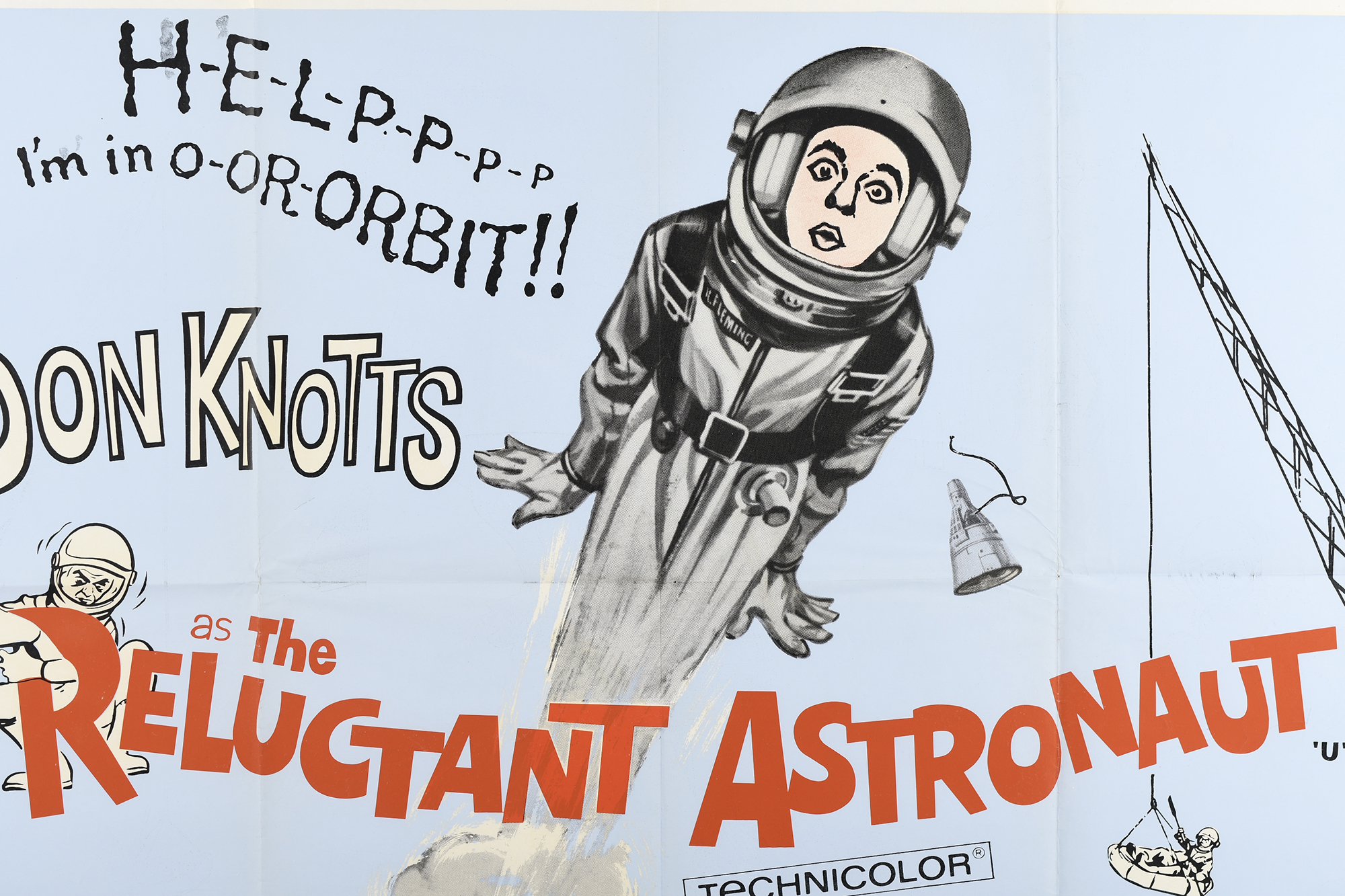 Original "The Reluctant Astronaut" Film Poster - Image 2 of 6