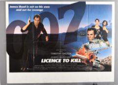 Original 'Licence to Kill' Cinema Poster