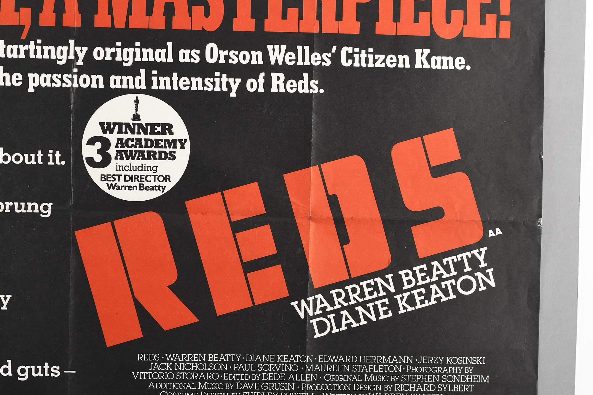 Original "Reds" Film Poster - Image 3 of 8