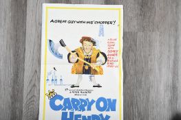 Set of 2 "Carry on Henry" and "That‚Äôs Carry On" Film Posters