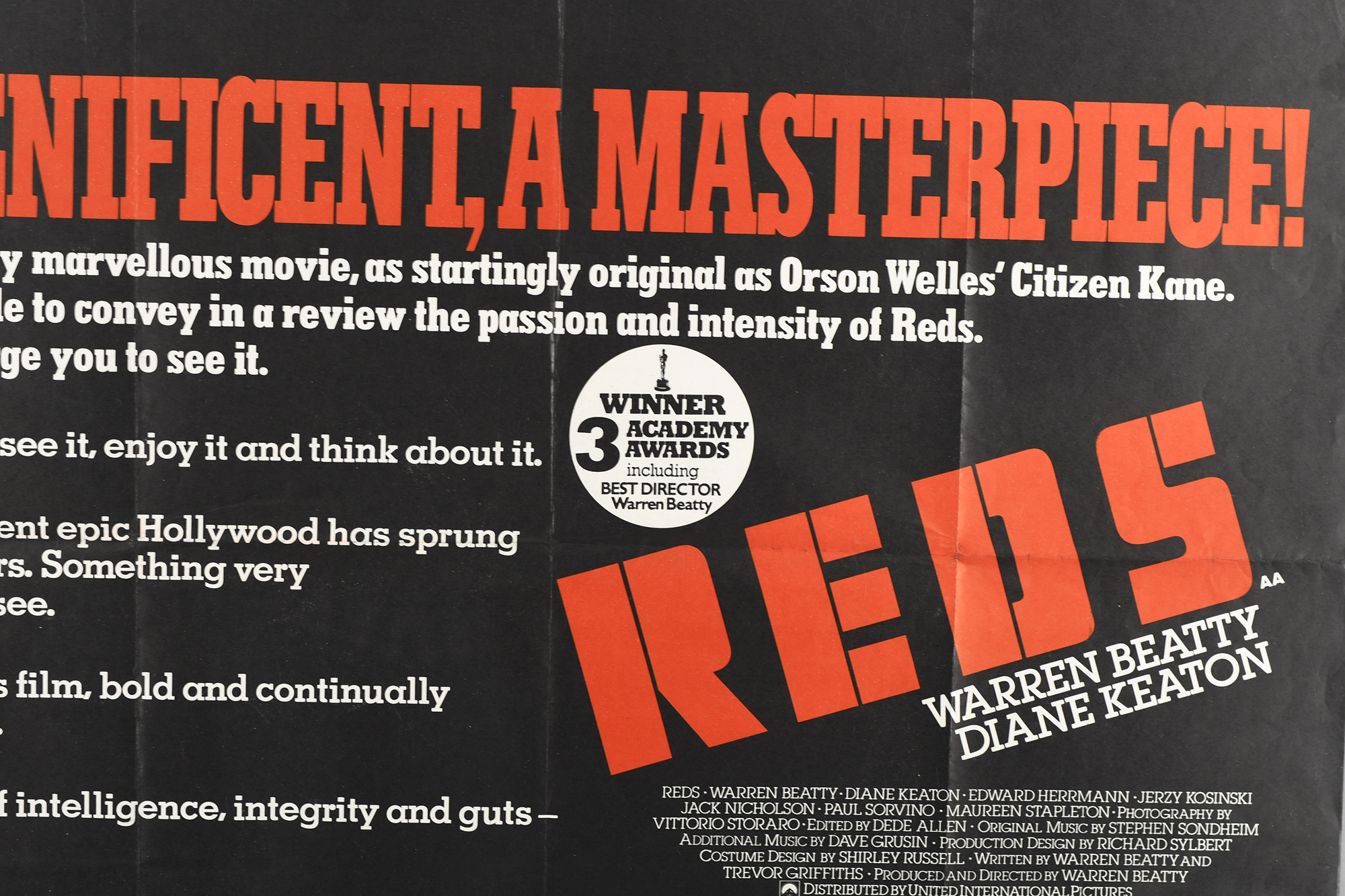 Original "Reds" Film Poster - Image 6 of 8