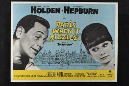 Original Cinema Poster Audrey Hepburn Film "When Paris Sizzles"