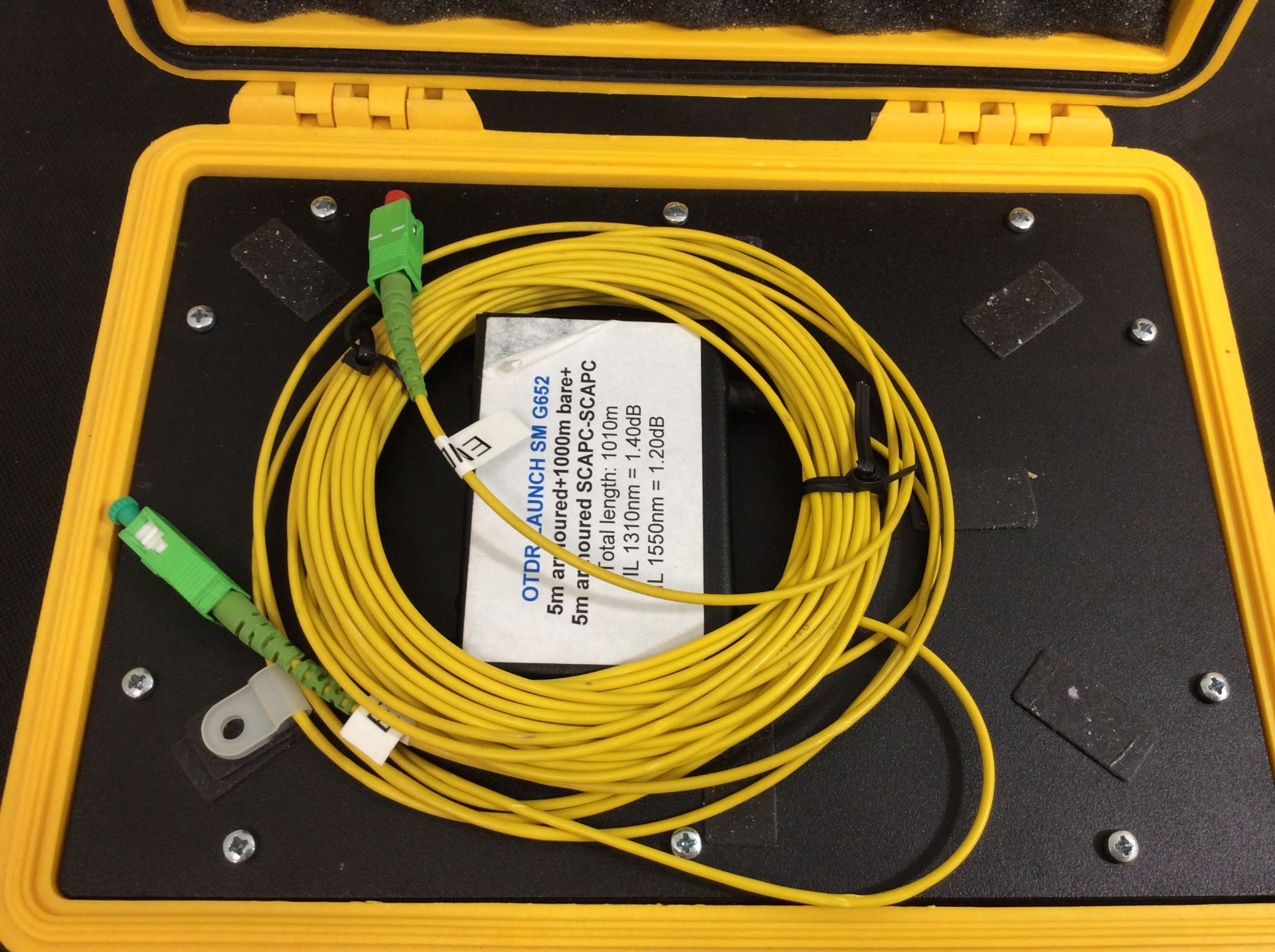 MINI OTDR LAUNCH CABLE 1000M BOX IN PELI CASE