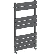 Bali/Wharfe anthracite heated towel rail 1500x501 RRP £429 (TW04A)