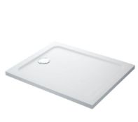 1200 x 800mm x 40mm Stone Resin Low Profile Shower Tray RRP £315