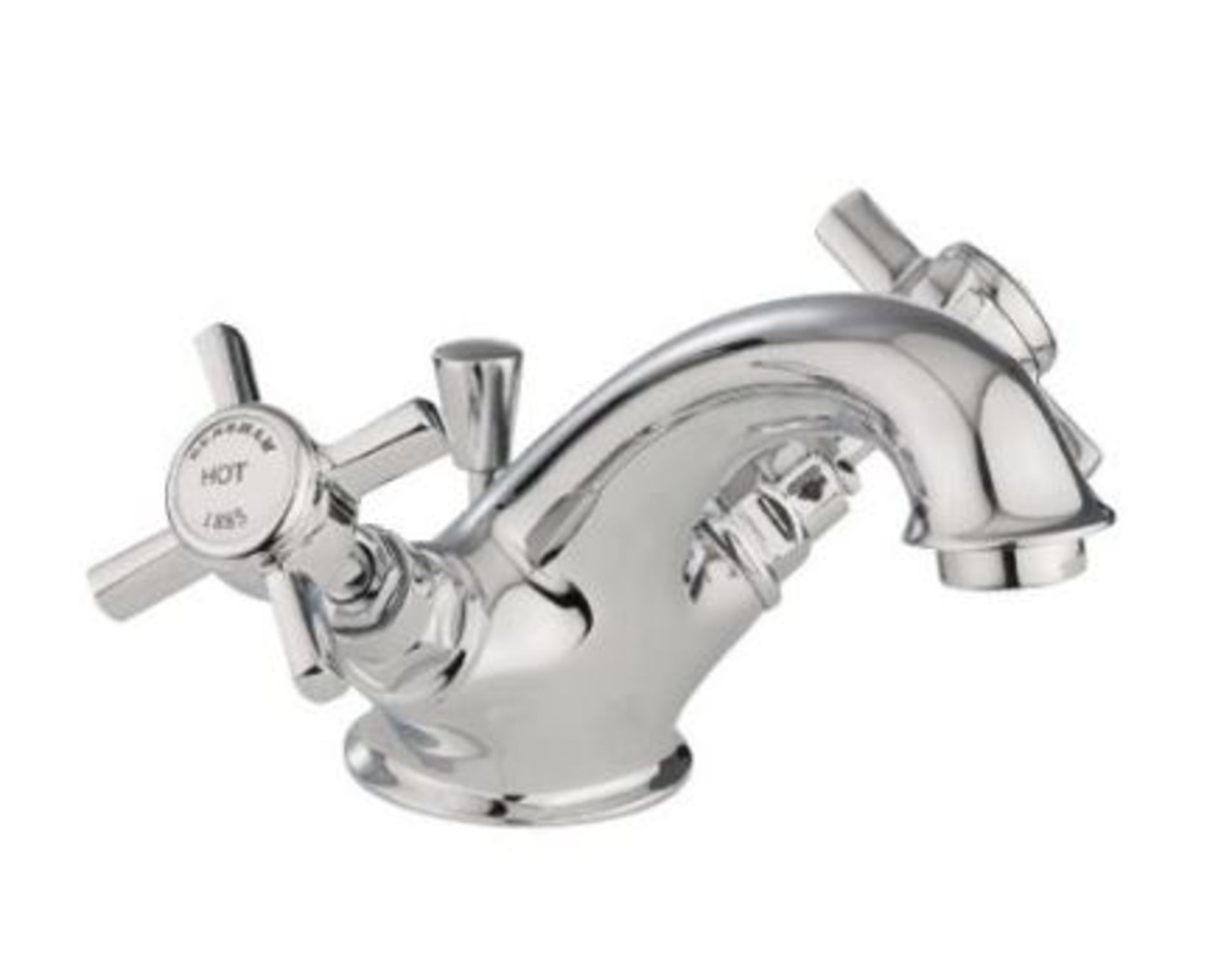 Bathstore Bensham Traditional Mono Basin Mixer Tap With Pop Up Waste Kit. Solid Brass Body. High Qu - Image 3 of 3