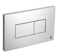 Modern Concealed Charisma Chrome Dual Flush Plate By Ideal Standard