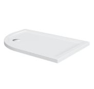 1000 x 800 x 40mm Left Hand Slimline Stone Resin Shower Tray RRP £169