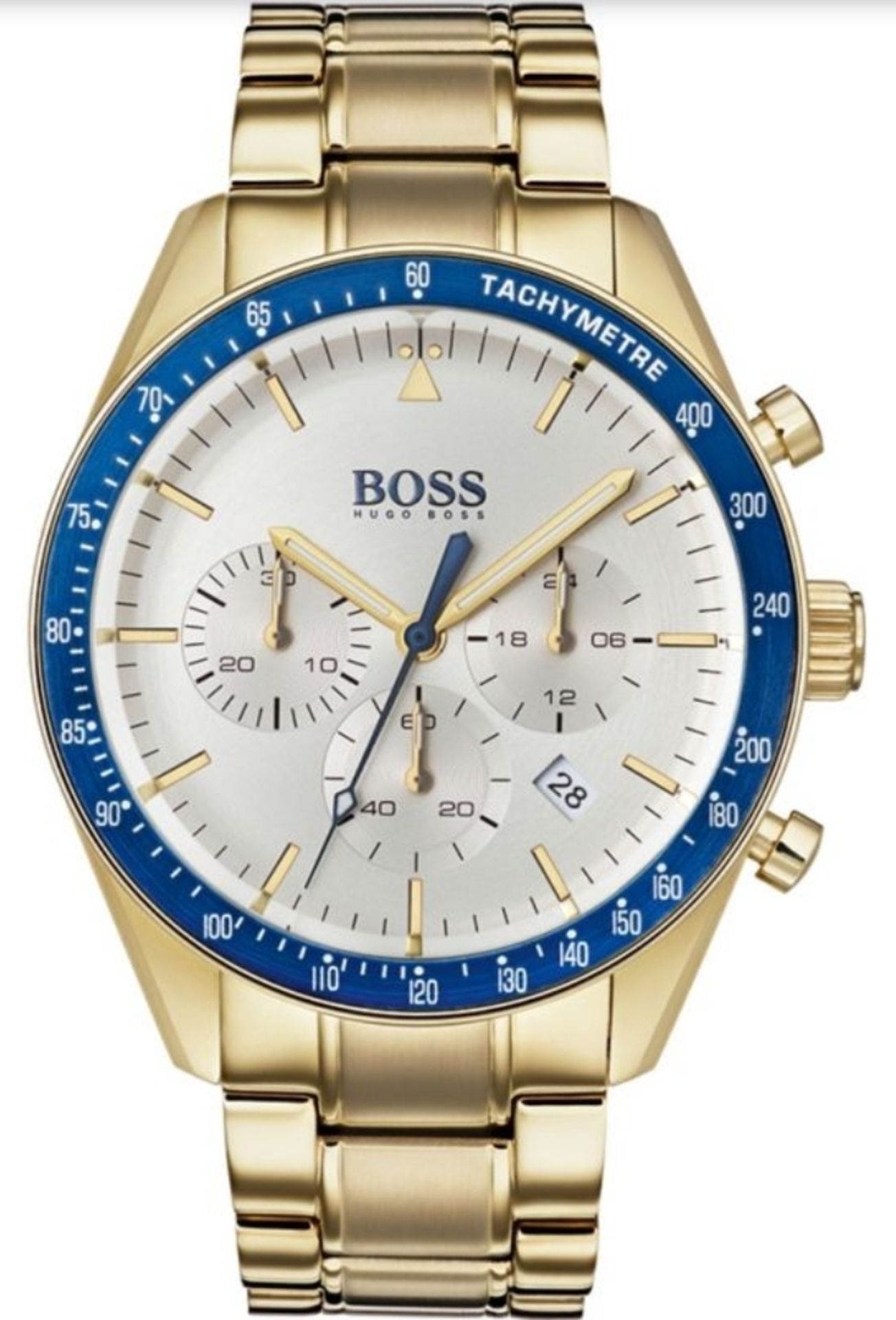 Hugo Boss 1513631 Men's Trophy Gold Tone Bracelet Quartz Chronograph Watch