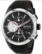 Hugo Boss Contemporary Sport Motorsport Analog Black Dial Menês Watch 1513284