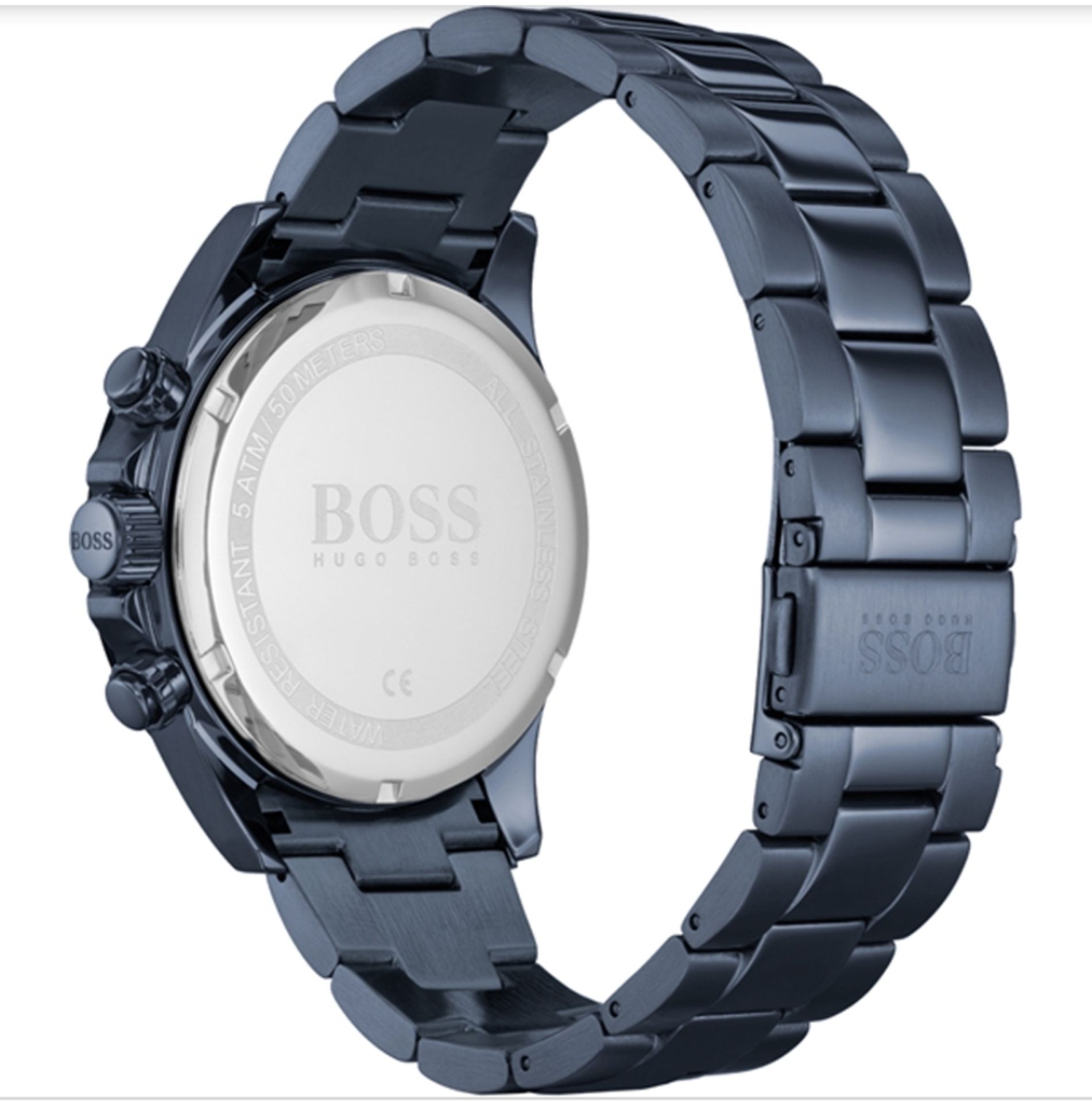Hugo Boss 1513758 Men's Hero Sport Lux Blue Dial Blue Bracelet Chronograph Watch - Image 5 of 5