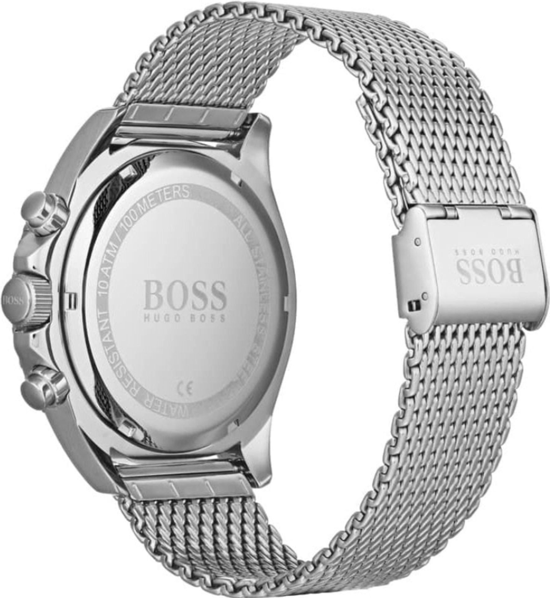 Hugo Boss 1513701 Men's Ocean Edition Silver Mesh Band Quartz Chronograph Watch - Image 4 of 6
