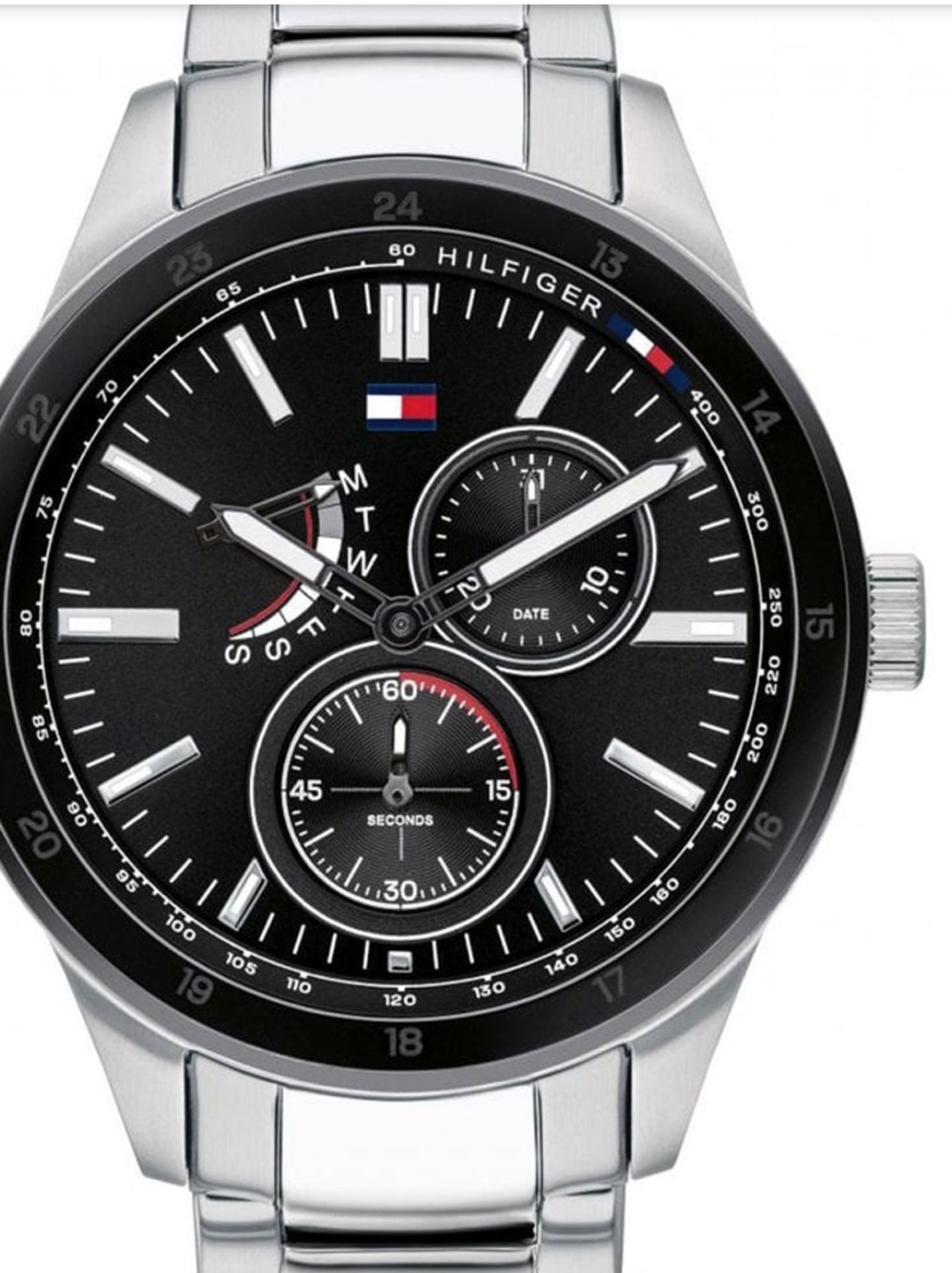 Tommy Hilfiger 1791639 Men's Black And Silver Stainless Steel Bracelet Watch - Image 5 of 7