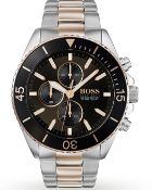 Hugo Boss 1513705 Men's Ocean Edition Two Tone Bracelet Chronograph Watch