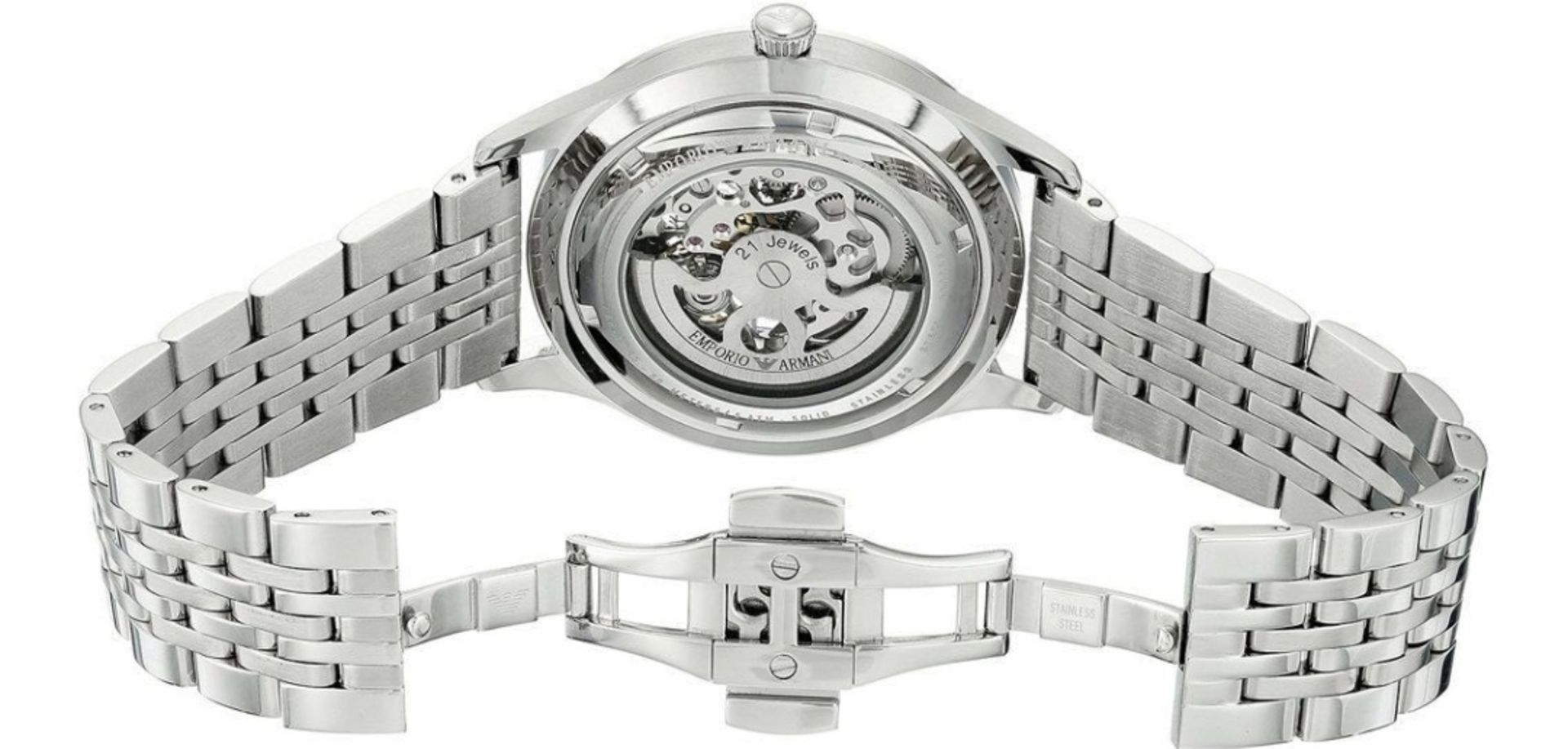 Emporio Armani AR1945 Men's Meccanico Silver Bracelet watch - Image 3 of 5