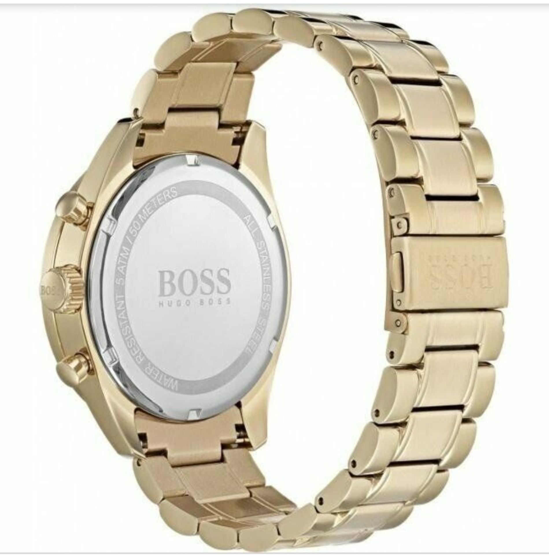 Hugo Boss 1513631 Men's Trophy Gold Tone Bracelet Quartz Chronograph Watch - Image 6 of 6