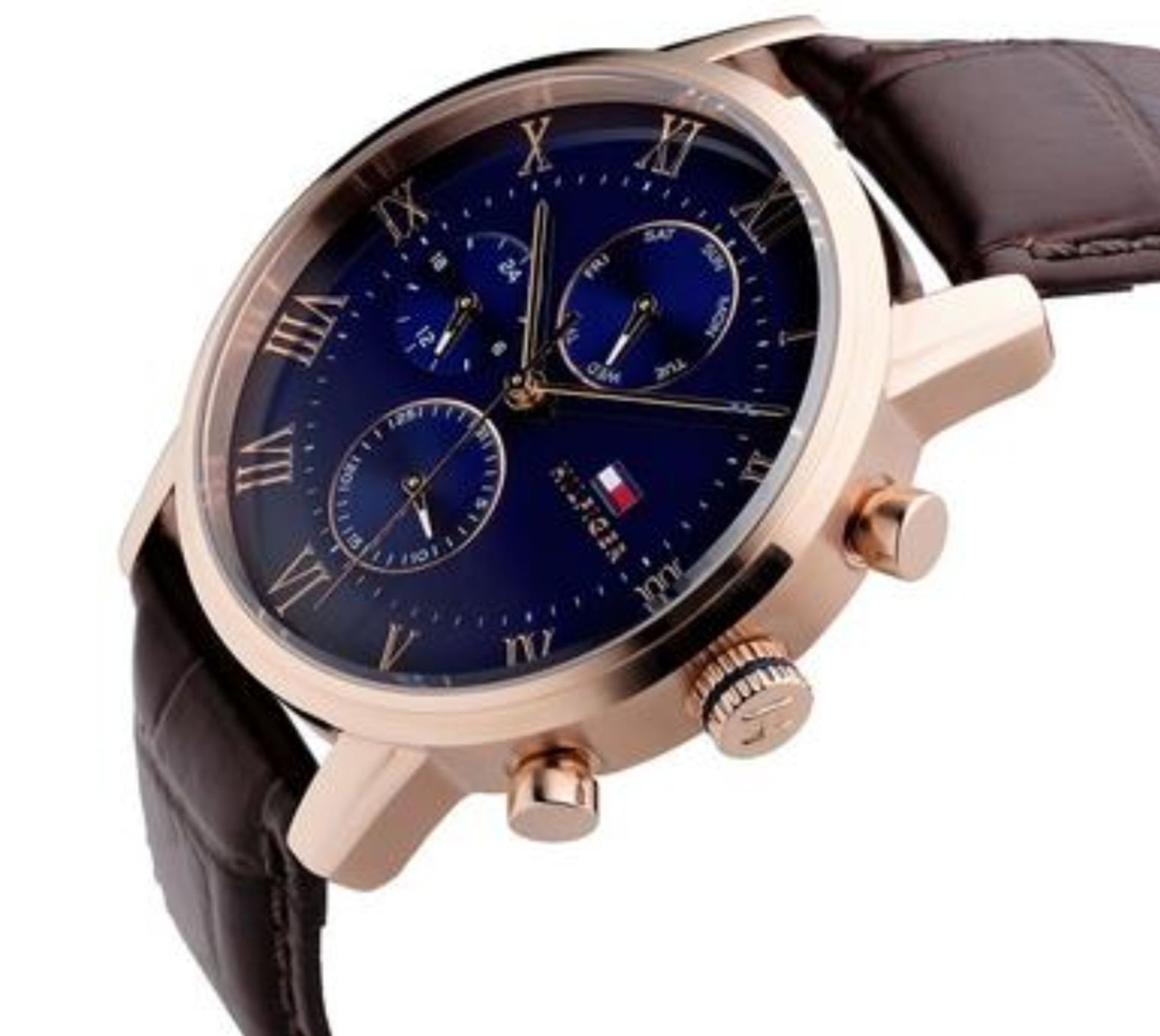 Tommy Hilfiger 1791399 Kane Rose Gold Tone Chronograph Men's Watch - Image 4 of 6