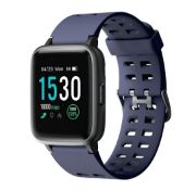 Brand New Unisex Fitness Tracker Watch ID205 Blue/Grey Strap