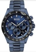 Hugo Boss 1513758 Men's Hero Sport Lux Blue Dial Blue Bracelet Chronograph Watch