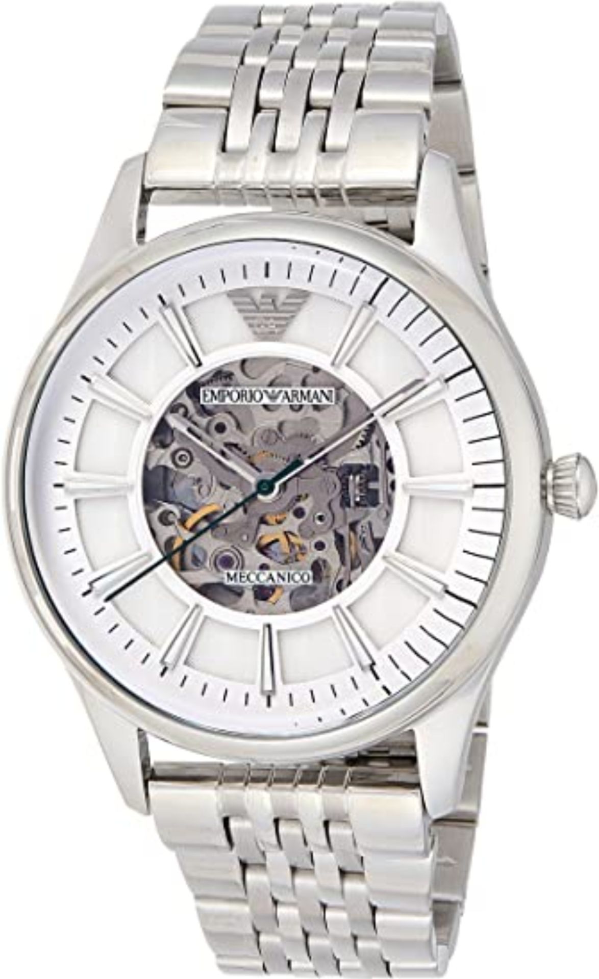 Emporio Armani AR1945 Men's Meccanico Silver Bracelet watch - Image 2 of 5