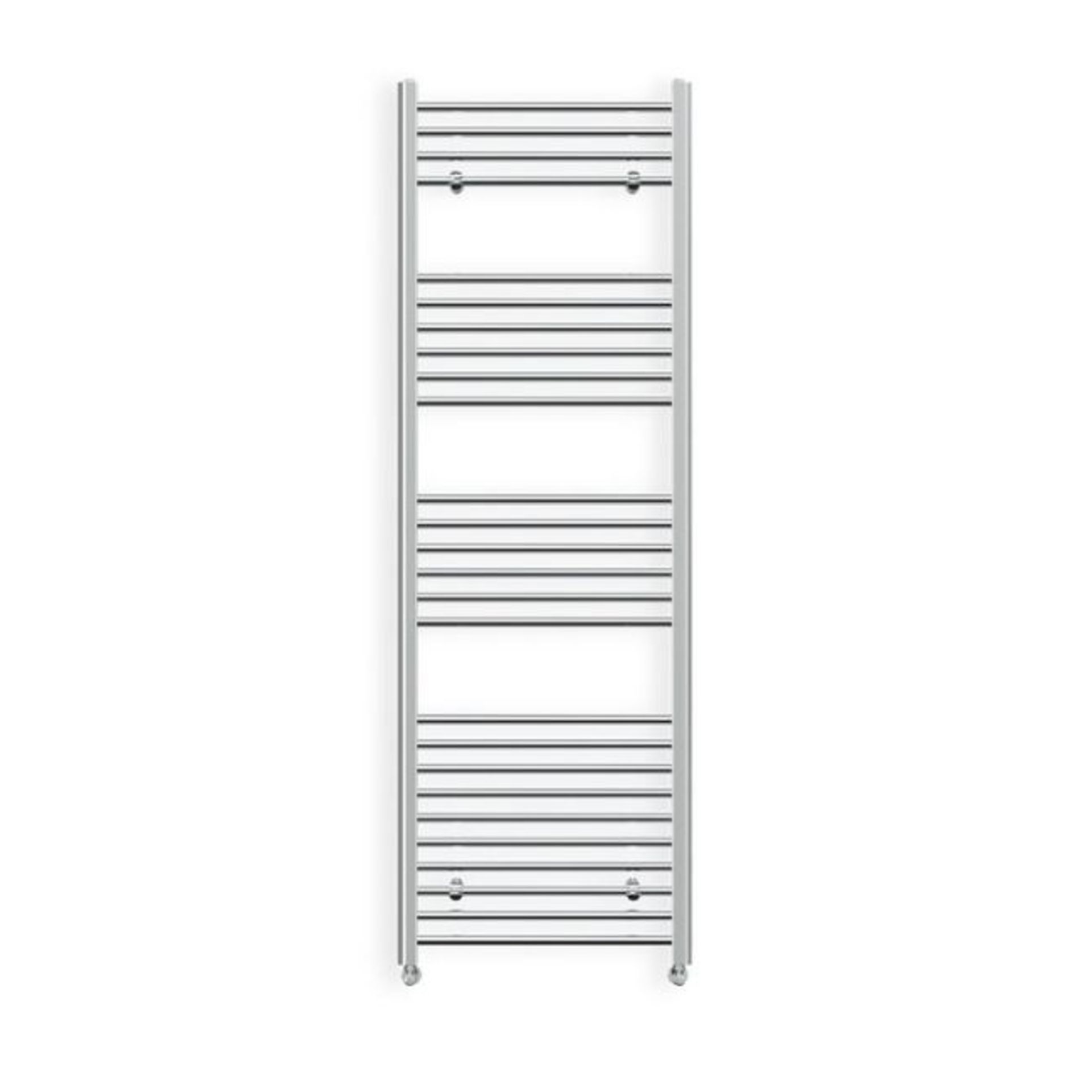 New (G51) 1100x500mm Chrome Straight Heated Towel Radiator. RRP £339.99.Steel Provides Enviab...