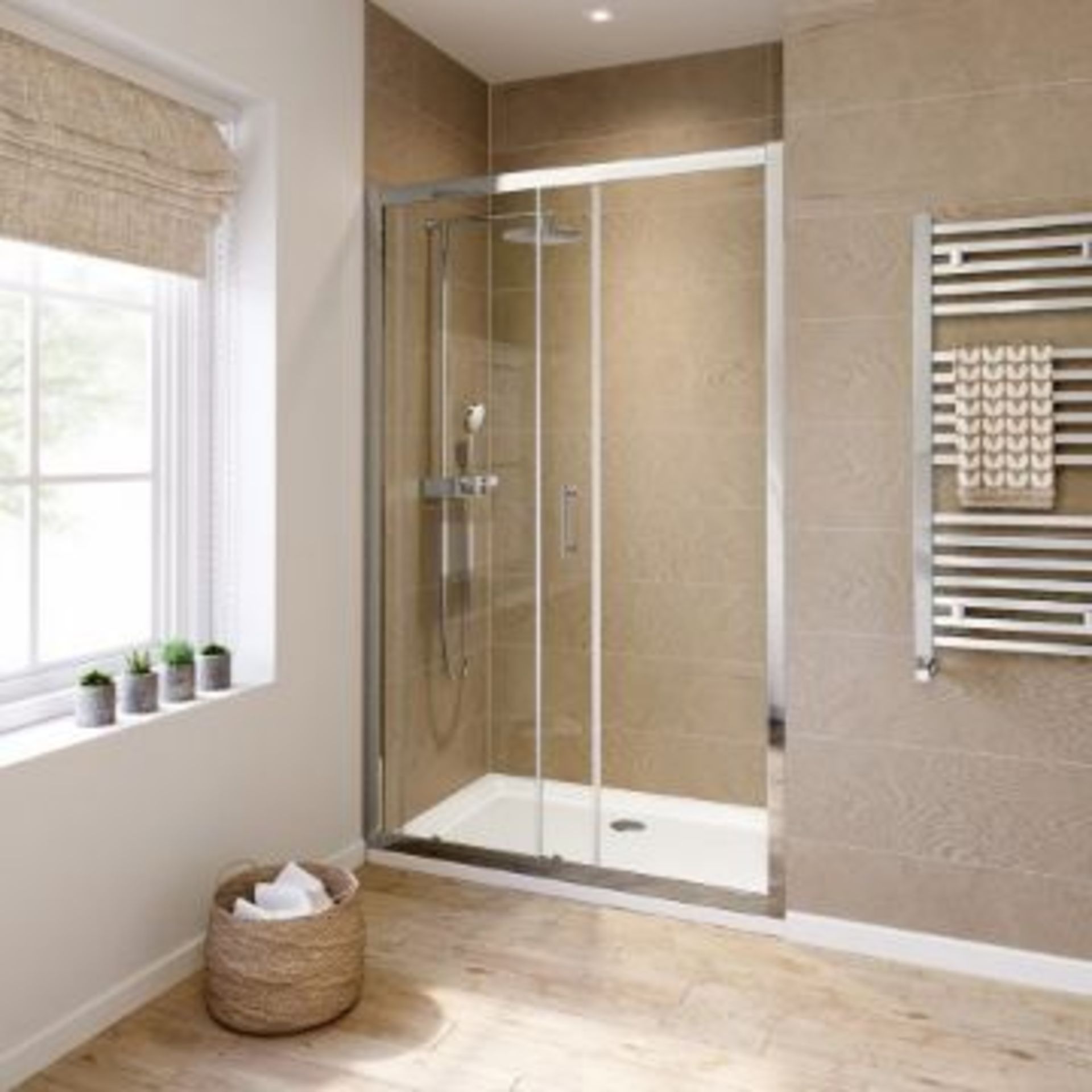 New Twyford's 1200mm Semi Framed Sliding Shower Door 8mm. RRP £562.99.This 1200mm Wide Slidi... - Image 2 of 3