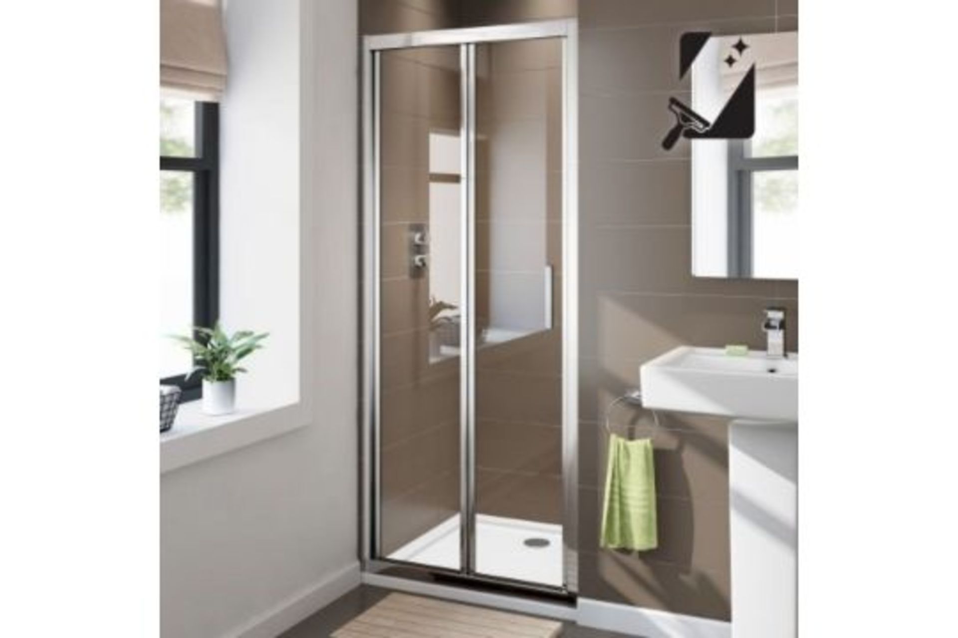 New Twyford's 700mm - 8mm - Premium Easy clean Bifold Shower Door. RRP £379.99.Durability To ... - Image 2 of 2