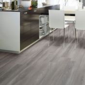 New 15m2 Multi Grey Effect Clique Flooring. 4.2mm Thick, 122x15cm. Heavy Textured Surface To Cr...