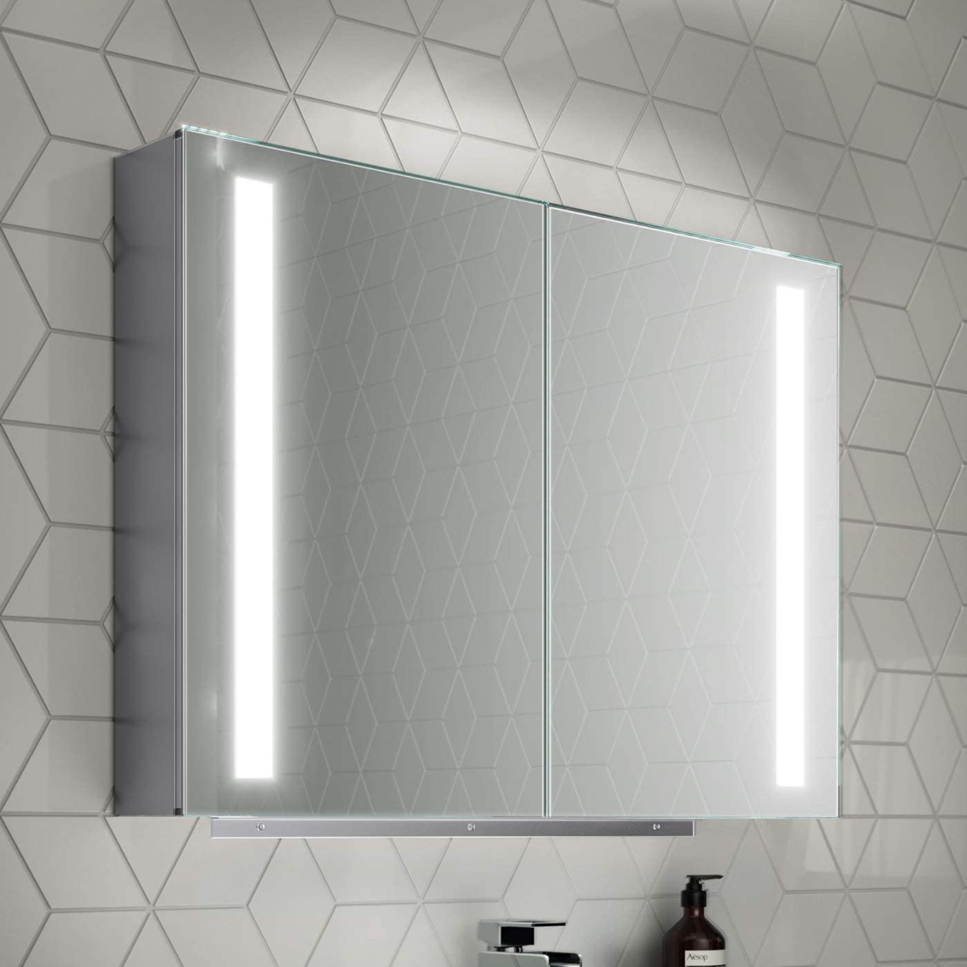 New 800 x 600mm Dawn Illuminated Led Mirror Cabinet. RRP £939.99.Mc164.We Love This Mirror Ca...