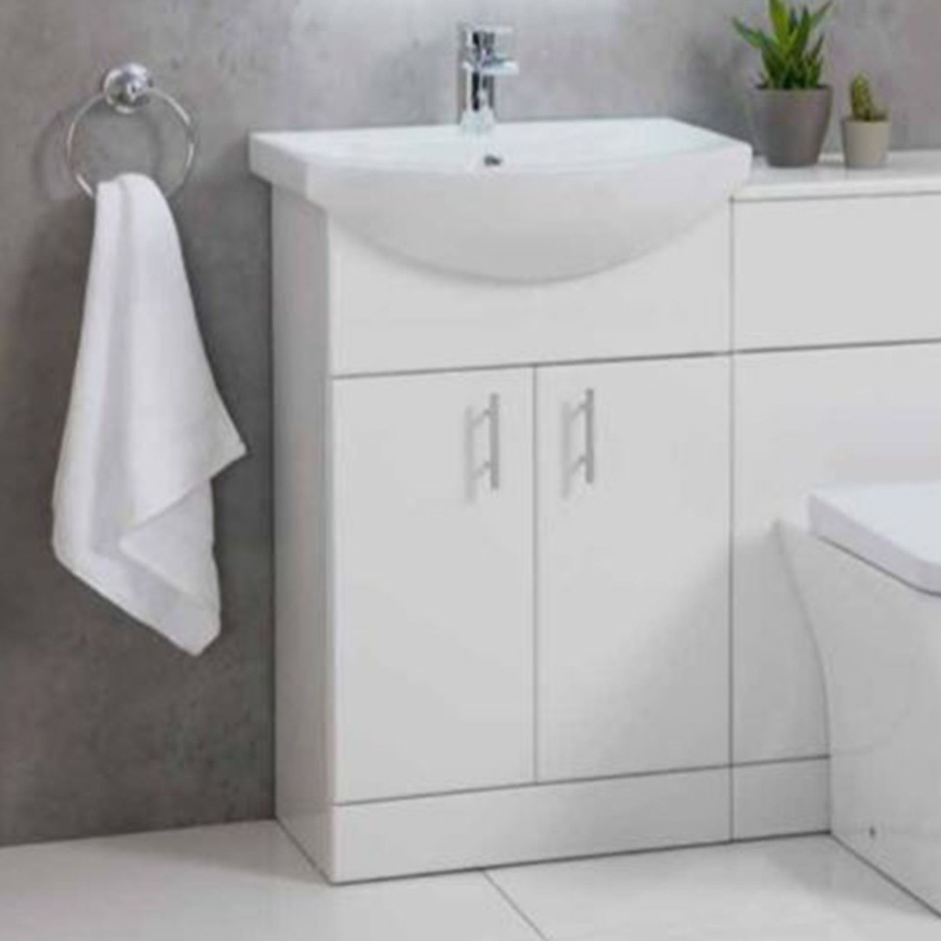 New (A71) Lanza 550mm Vanity Unit. RRP £403.99. Comes Complete With Basin. New (A71) Lanza   New (
