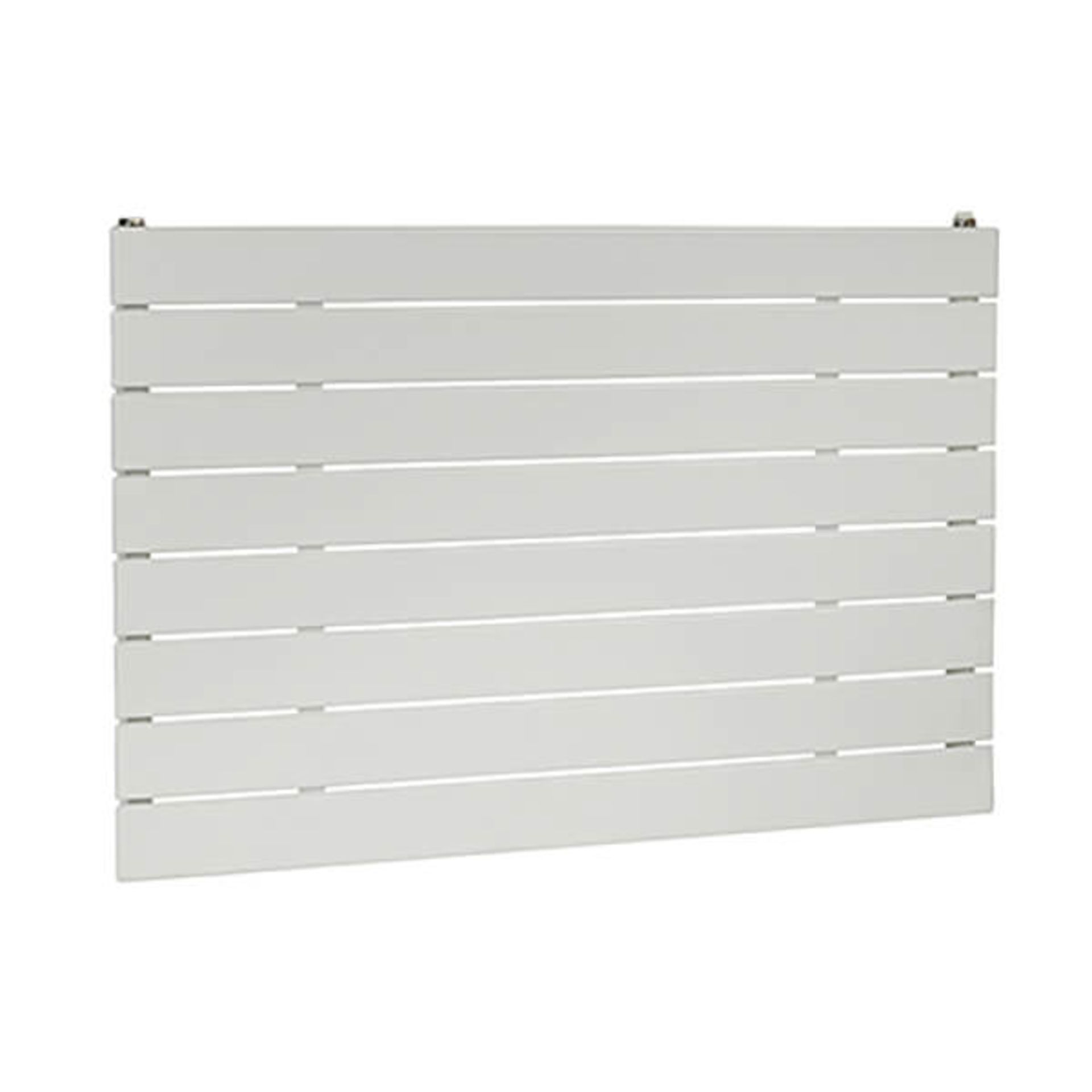 New (H30) 600x595mm White Flat Horizontal Panel Radiator. New (H30) 600x595mm White Flat