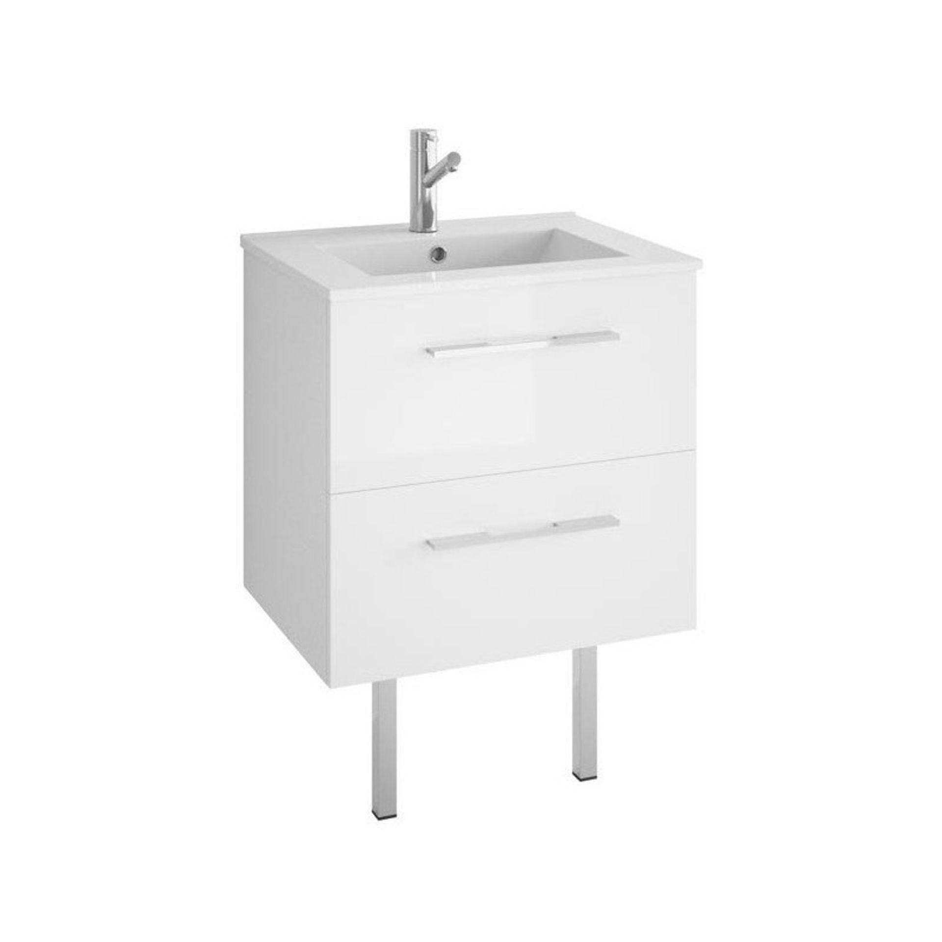 New & Boxed Croydex Chetsford Vanity Unit | Ws010822. The Croydex Chetsford Vanity Unit Is A - Bild 2 aus 2